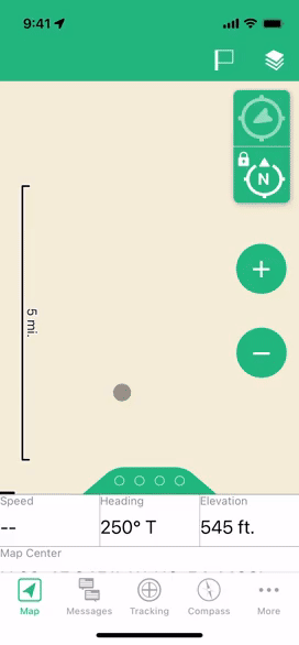 Screenshot of sending a verification code with Garmin iOS app